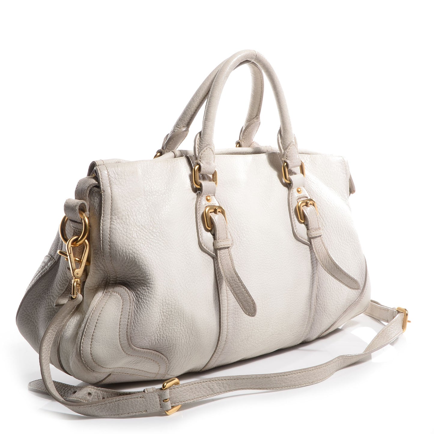 Cervo Antik Shopping Satchel Bianco