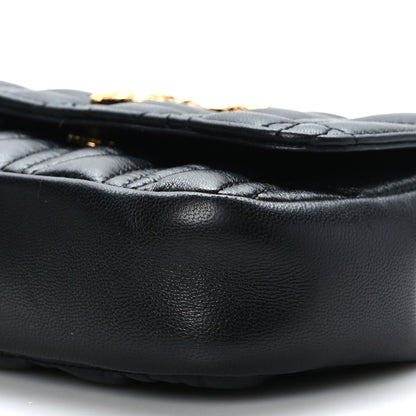 Versace Nappa Quilted Virtus Evening Bag Black 8 of 8