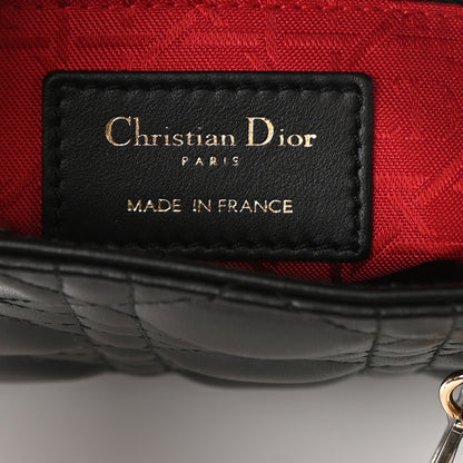 Christian Dior Lambskin Cannage Mini Lady Dior Black 6 of 8