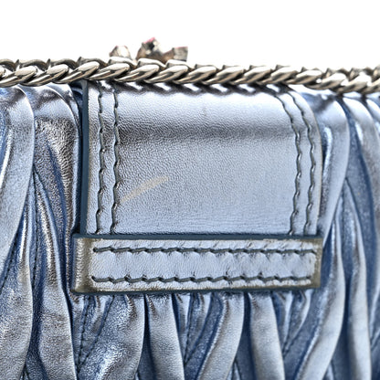 Miu Miu Metallic Nappa Matelasse Crystal Embellished Lady Shoulder Bag 11 of 11