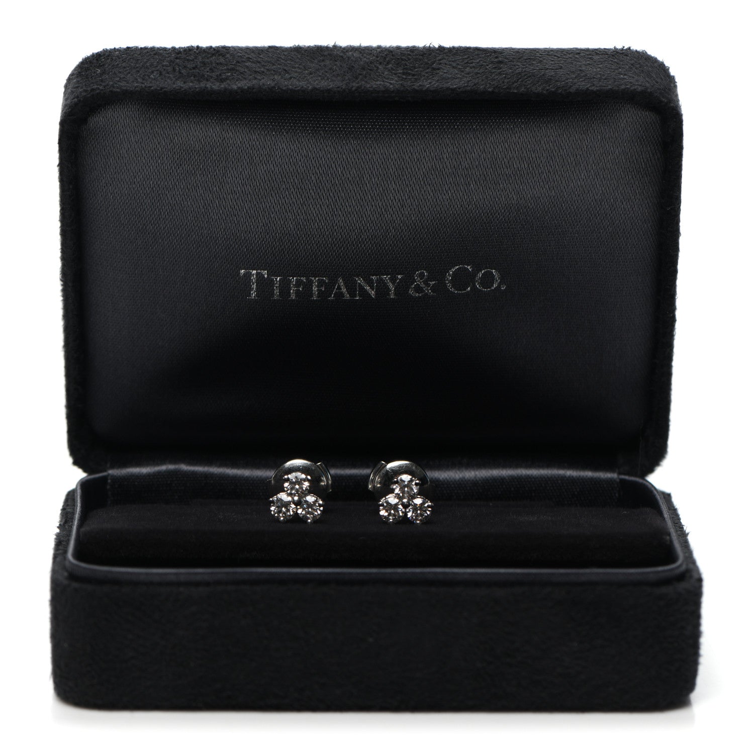 Tiffany Platinum Diamond Aria Earrings 5 of 5