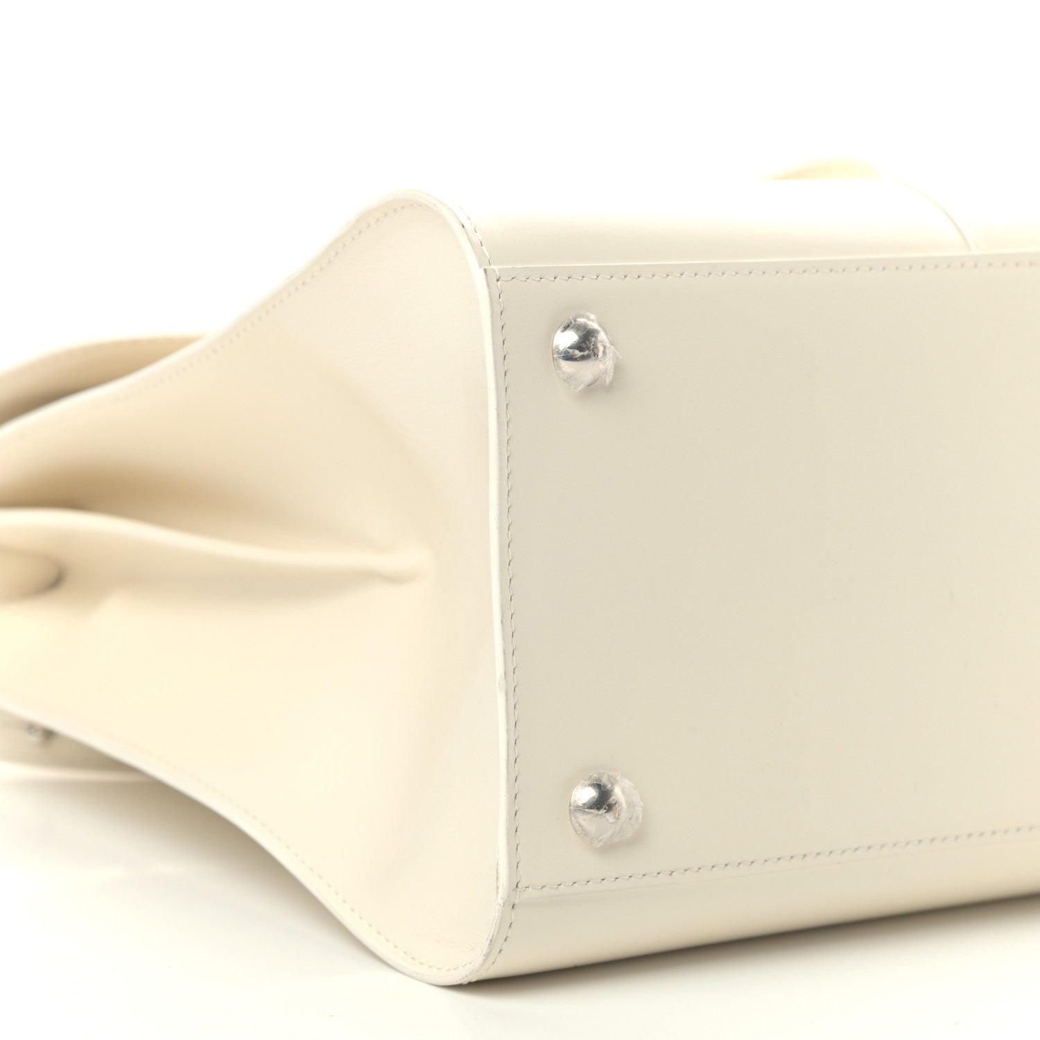 Delvaux Box Calfskin MM Brillant Satchel Ivory 8 of 10