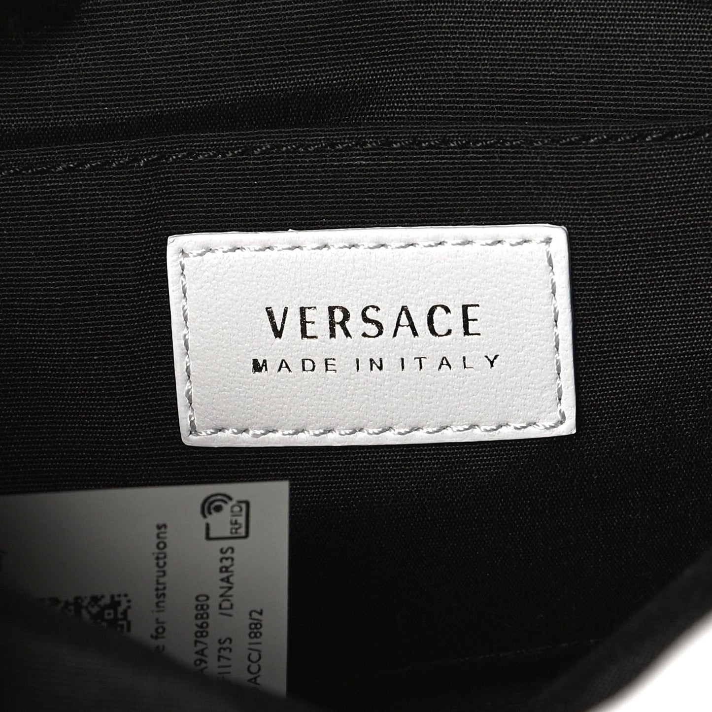 Nappa Quilted Medusa Bucket Bag White