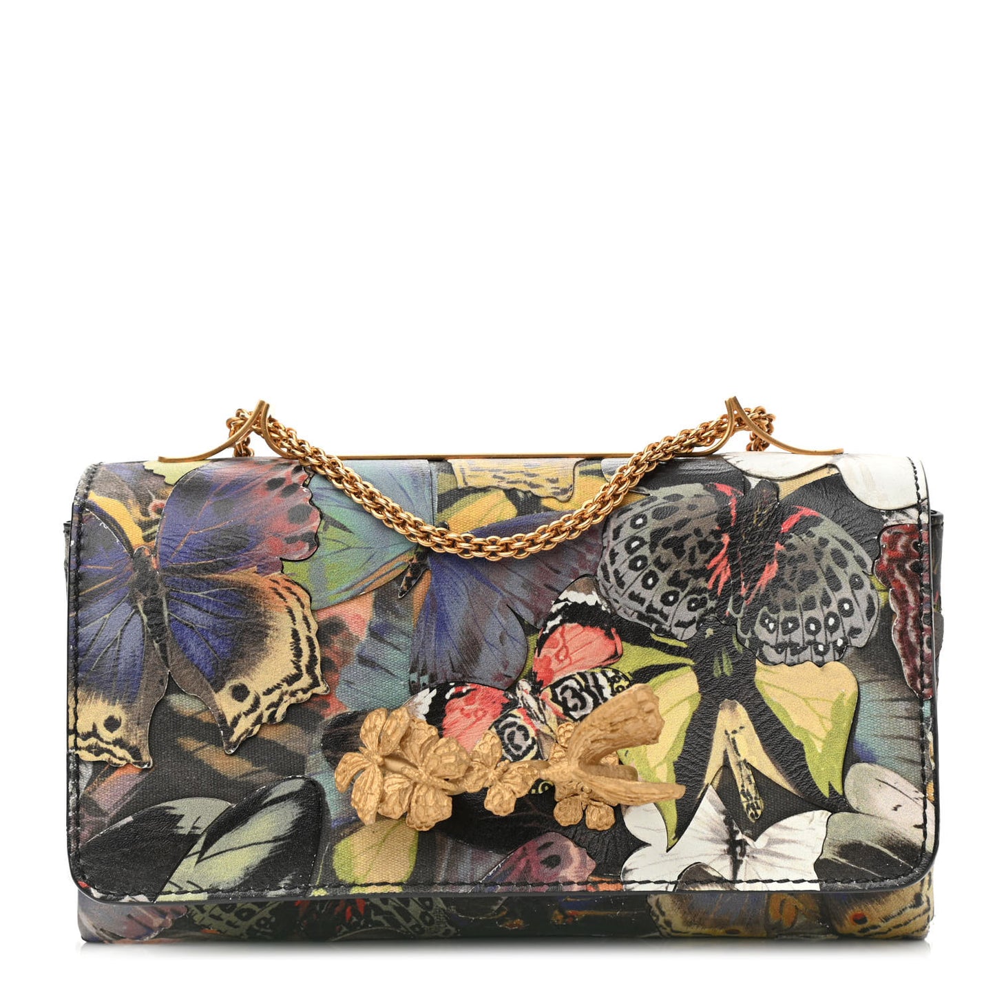 Canvas Vitello Camubutterfly Va Va Voom Shoulder Bag Multicolor