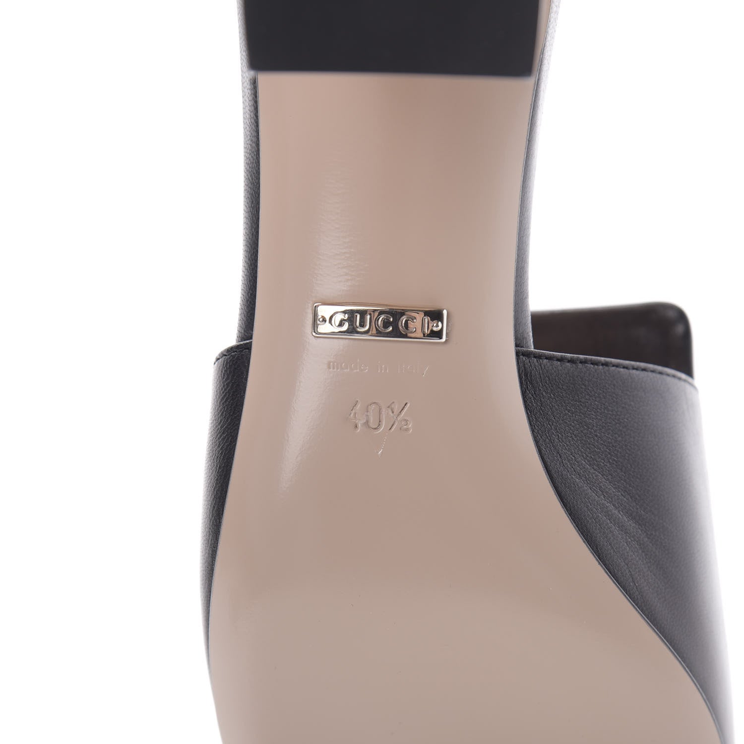 Gucci Malaga Kid Crystal Square G Madelyn Mules 40.5 Black 7 of 10