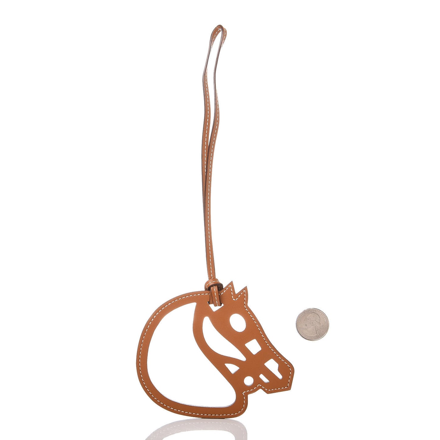 Barenia Paddock Cheval Horse Bag Charm Fauve