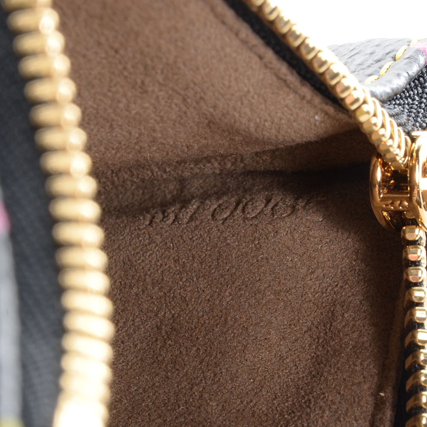 Monogram Multicolor Pochette Plate MM Black