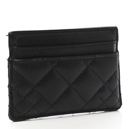 Versace Calfskin Quilted Medusa Card Holder Black 3 of 8