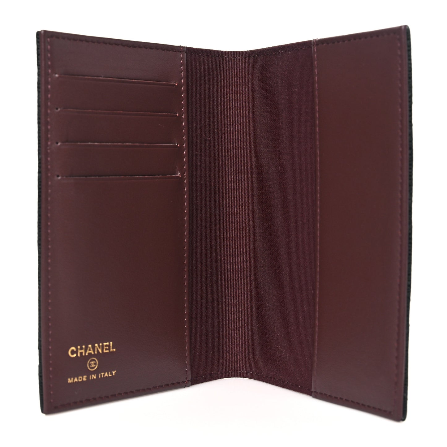 Caviar Quilted Passport Holder Black