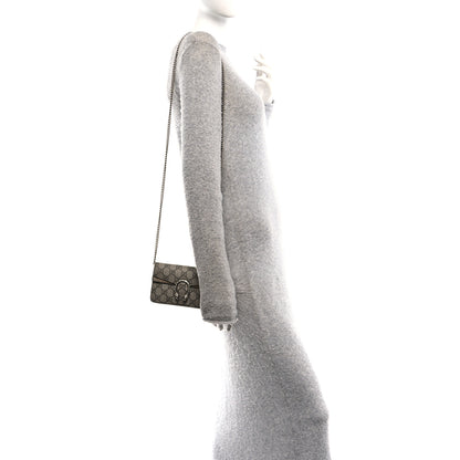Gucci GG Supreme Monogram Super Mini Dionysus Shoulder Bag Taupe 2 of 9