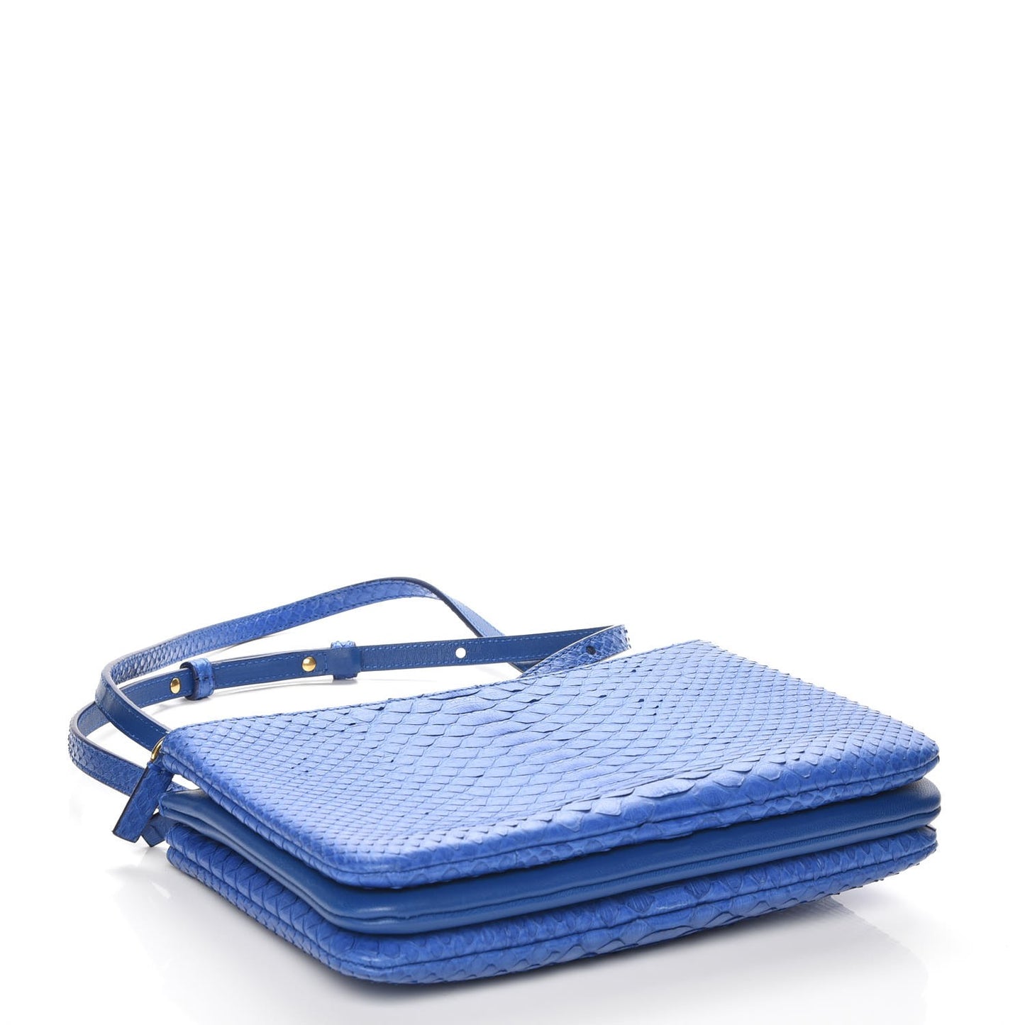 Python Small Trio Crossbody Bag Royal Blue