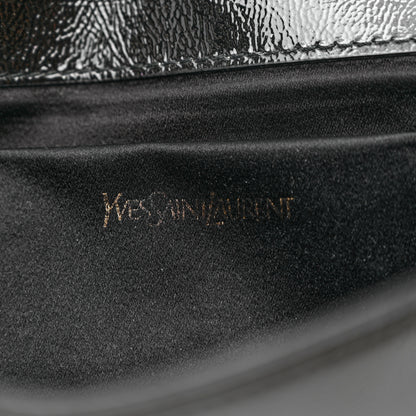 Saint Laurent Textured Patent Monogram Small Belle De Jour Clutch Black 6 of 9
