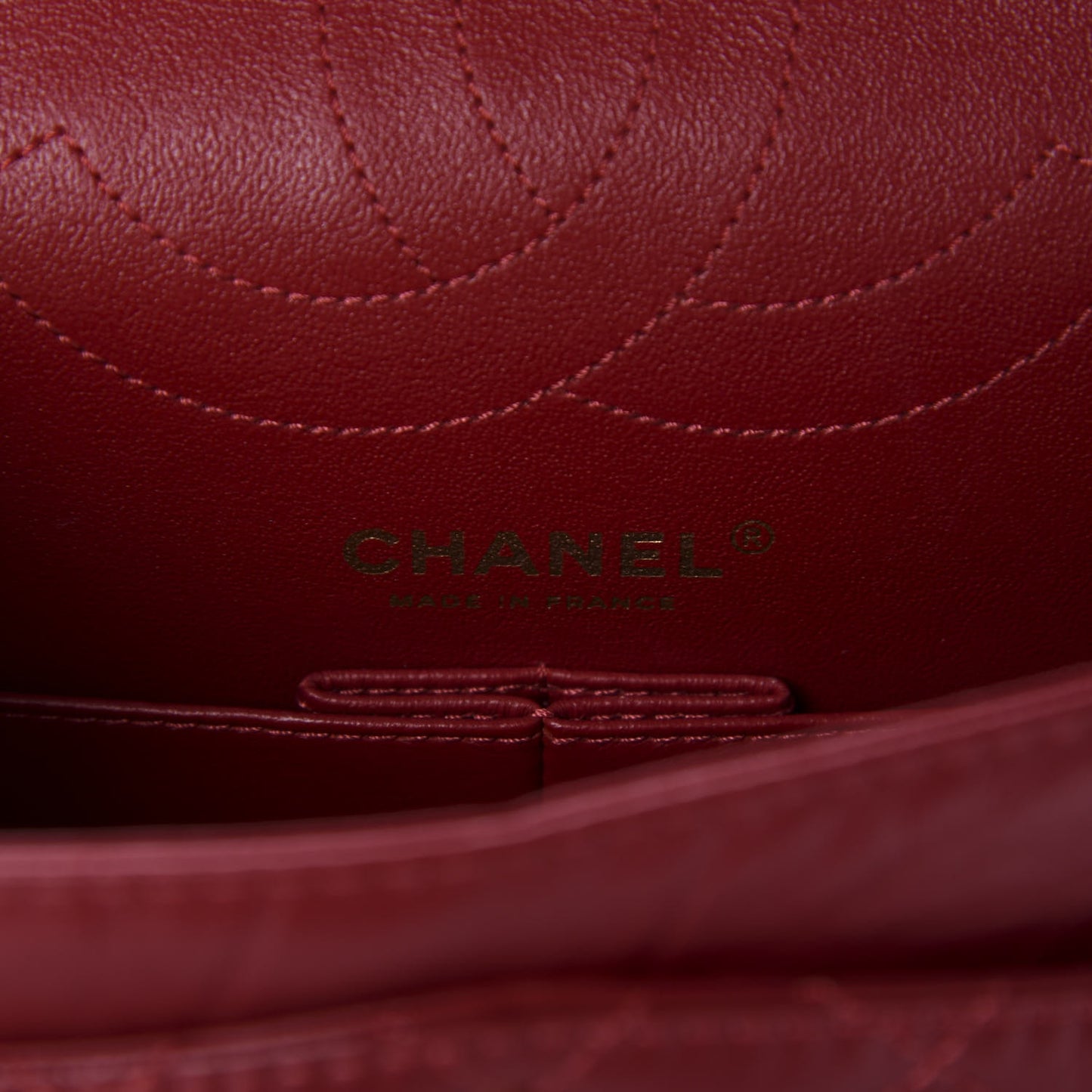 Aged Calfskin Quilted 2.55 Reissue 225 Flap Red