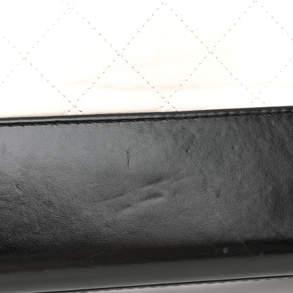 Chanel Aged Calfskin Quilted Medium Gabrielle Hobo Black White 12 of 13