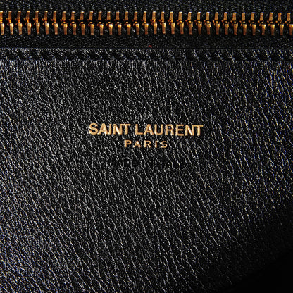 Saint Laurent Smooth Calfskin Medium Monogram Cabas Black 7 of 10