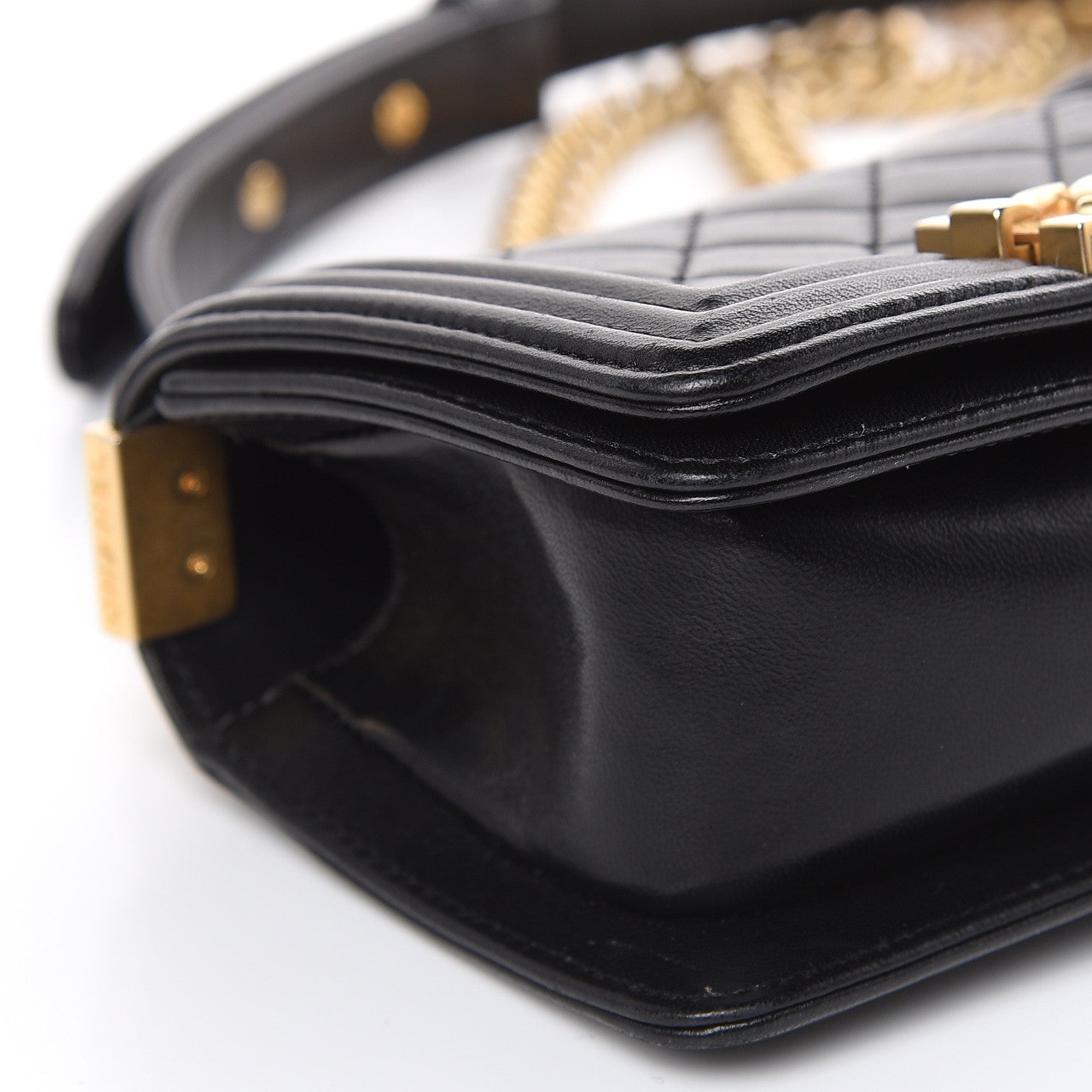 Chanel Lambskin Quilted Mini Boy Flap Black 8 of 13