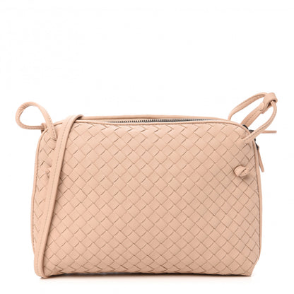Bottega Veneta Nappa Intrecciato Nodini Crossbody Messenger Nude 1 of 10