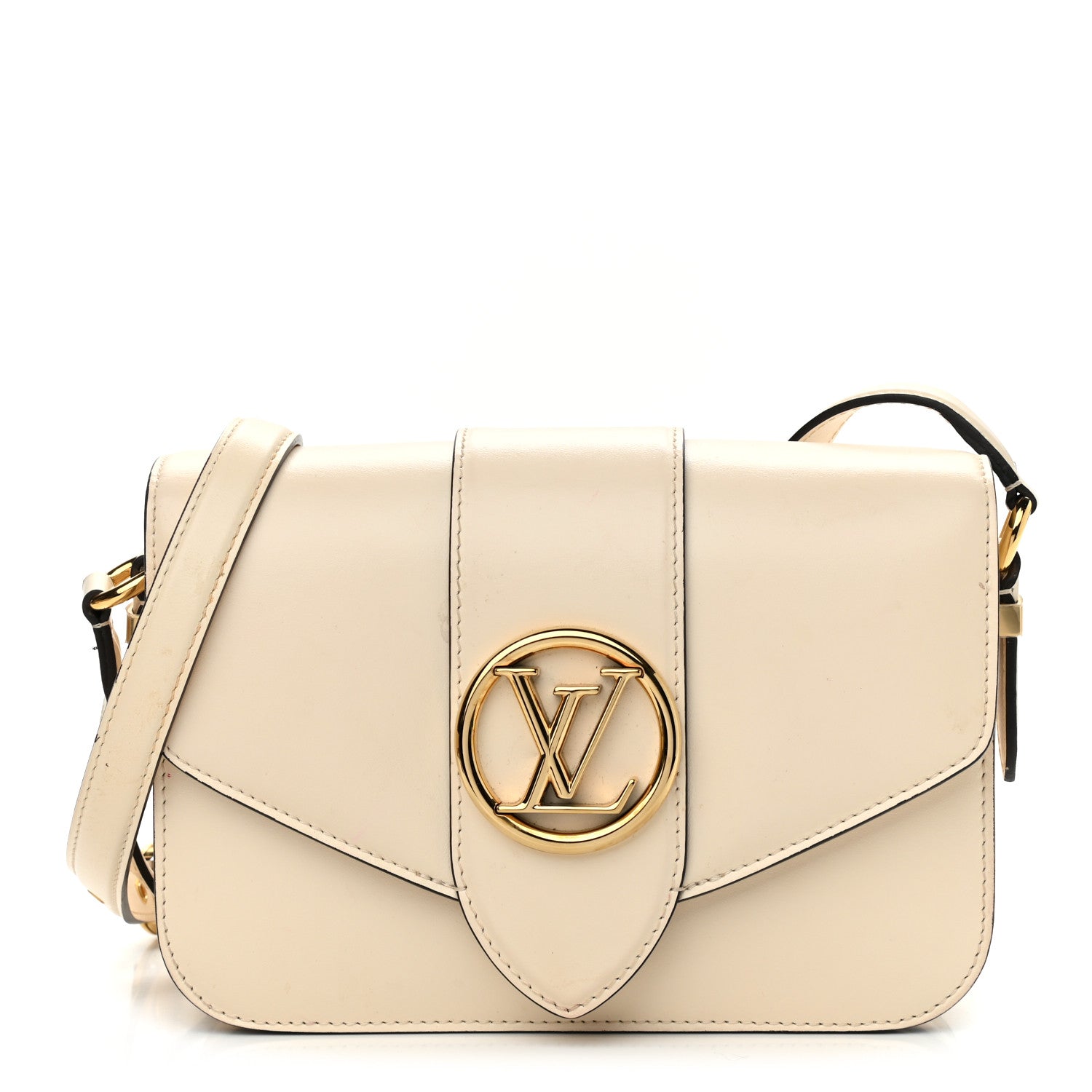 Louis Vuitton Smooth Calfskin LV Pont 9 Cream 1 of 21