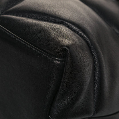 Saint Laurent Lambskin Quilted Medium Loulou Puffer Monogram Chain Satchel Black 10 of 13