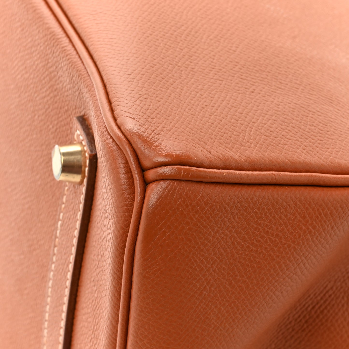 Epsom Birkin 35 Gold