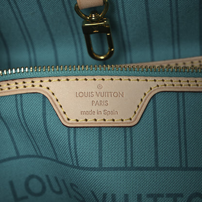 Louis Vuitton Monogram V Neverfull MM Turquoise 13 of 21