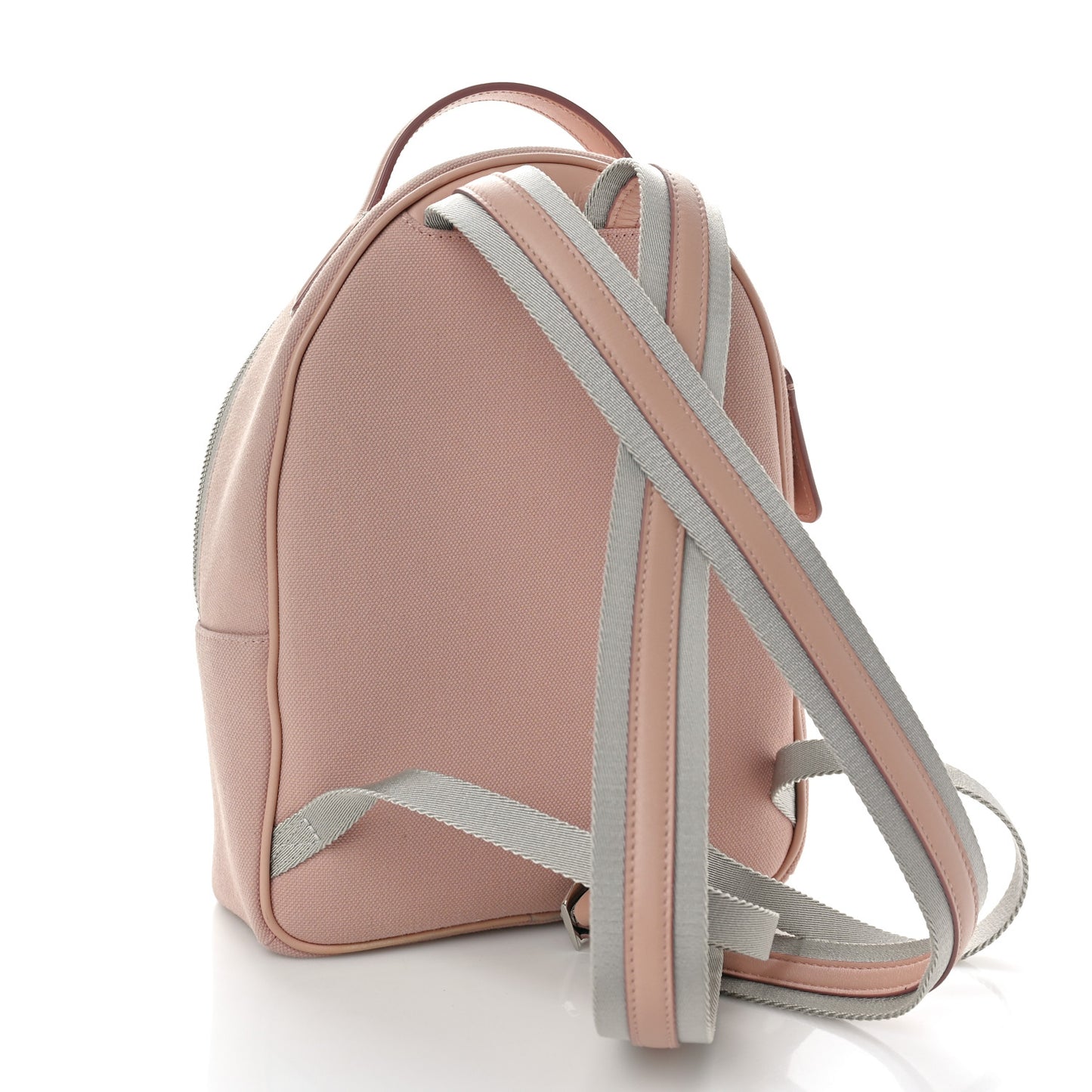 Canvas Calfskin Never Still Small Backpack Pink