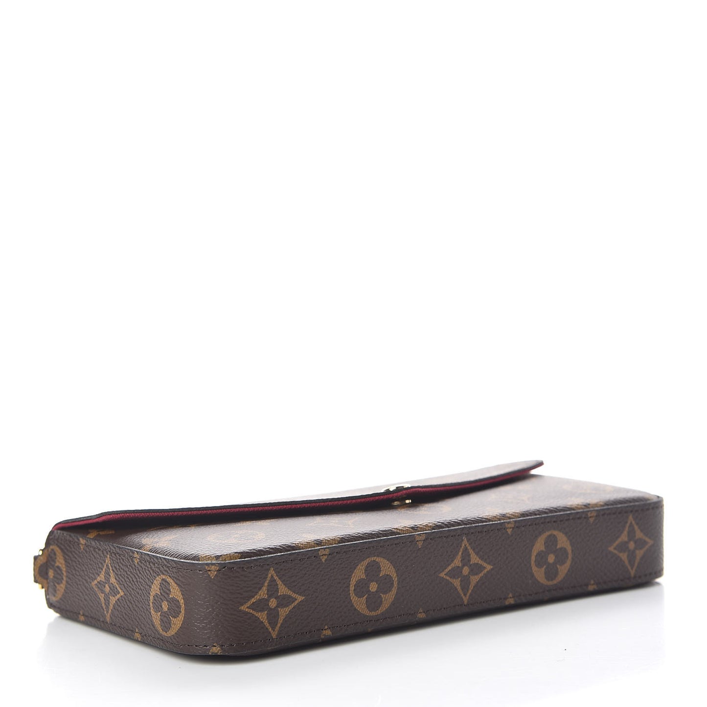 Monogram Pochette Felicie Chain Wallet Fuchsia