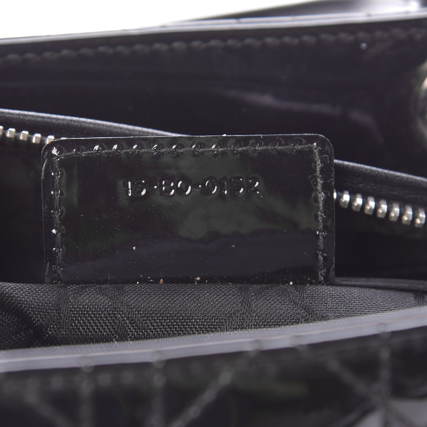 Patent Cannage Medium Lady Dior Black