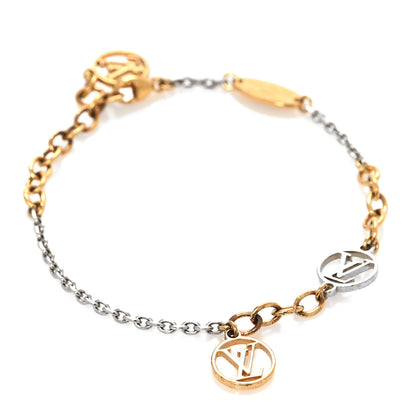Louis Vuitton Logomania Bracelet Silver Gold 1 of 5