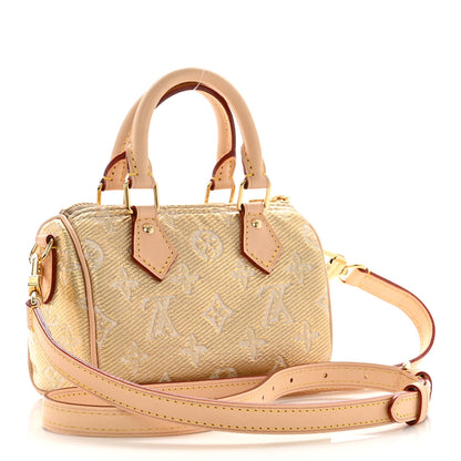 Louis Vuitton Monoglam Nano Speedy Beige 3 of 10