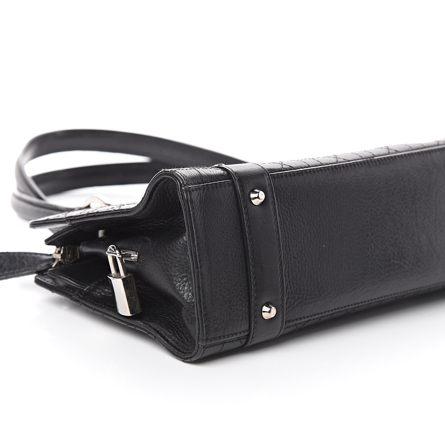 Christian Dior Calfskin Cannage Stitched East West Lady Dior Black 6 of 7