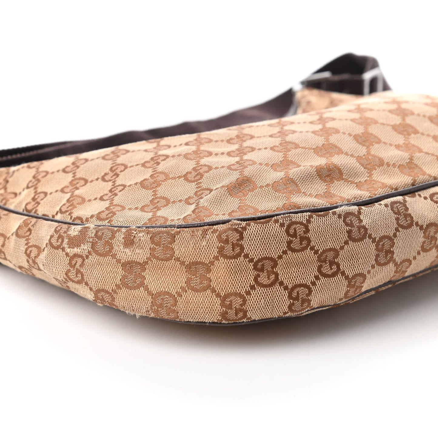 Monogram Medium Half Moon Hobo Dark Brown