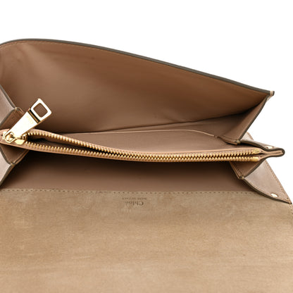 Chloe Calfskin Suede Gabrielle Clutch Cream Chestnut 5 of 17
