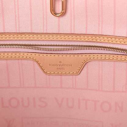 Louis Vuitton Damier Azur Neo Neverfull MM Rose Ballerine 6 of 10