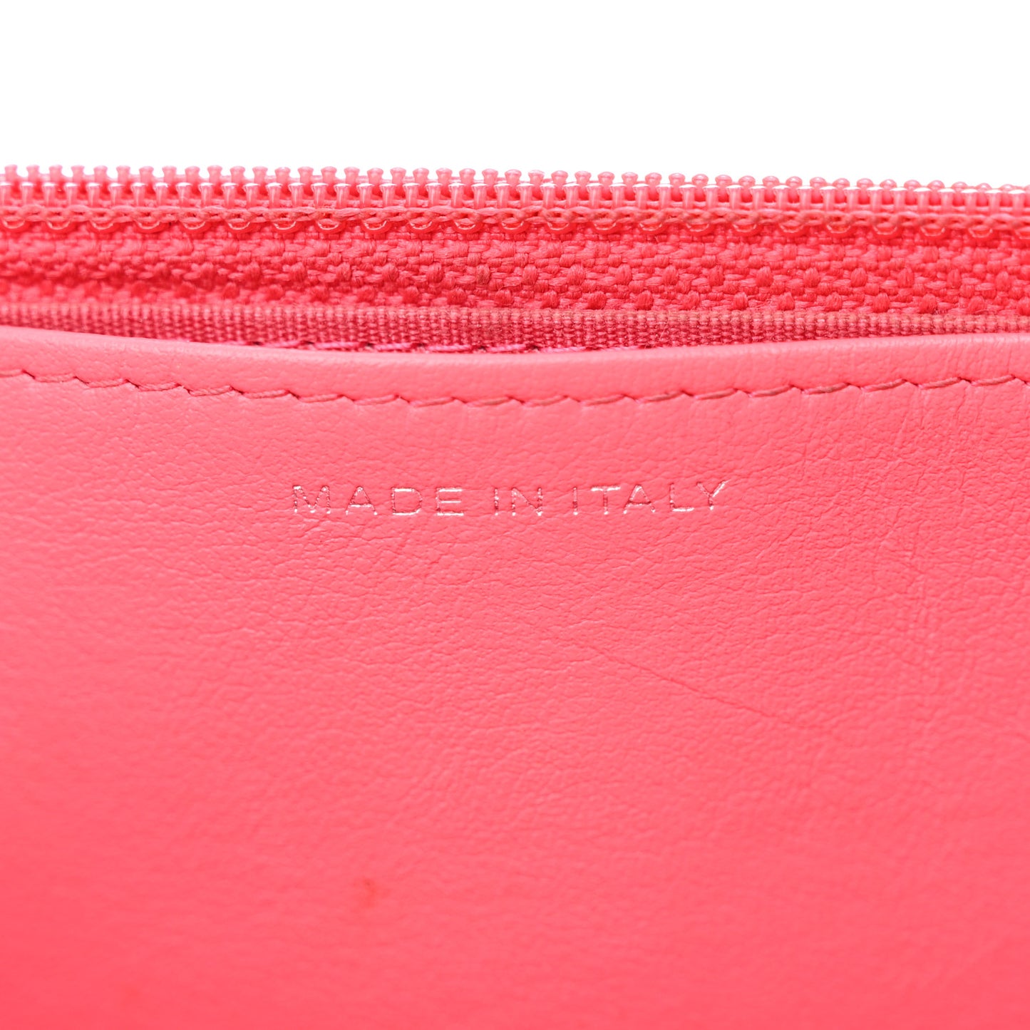 Caviar Camellia Embossed Wallet On Chain WOC Pink