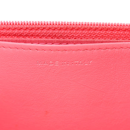 Chanel Caviar Camellia Embossed Wallet On Chain WOC Pink 7 of 26
