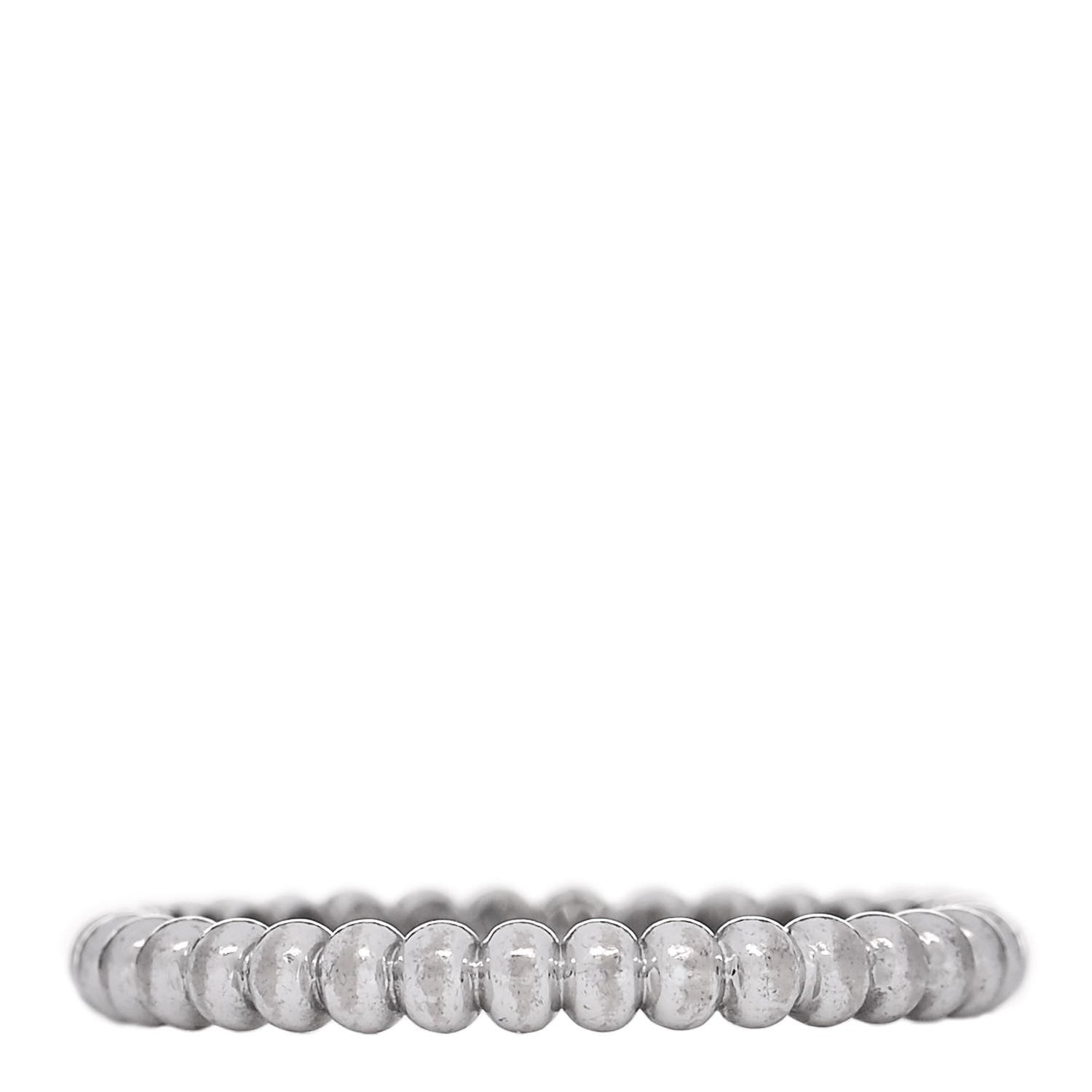 Van Cleef & Arpels 18K White Gold Small Perlee Ring 48 4.5 3 of 5