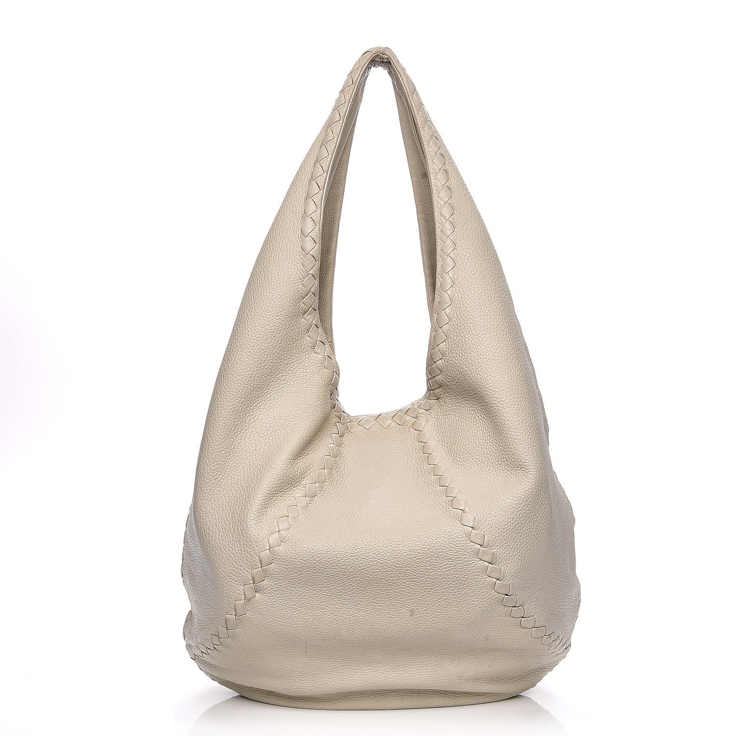 Bottega Veneta Cervo Deerskin Large Hobo Bianco White 1 of 17