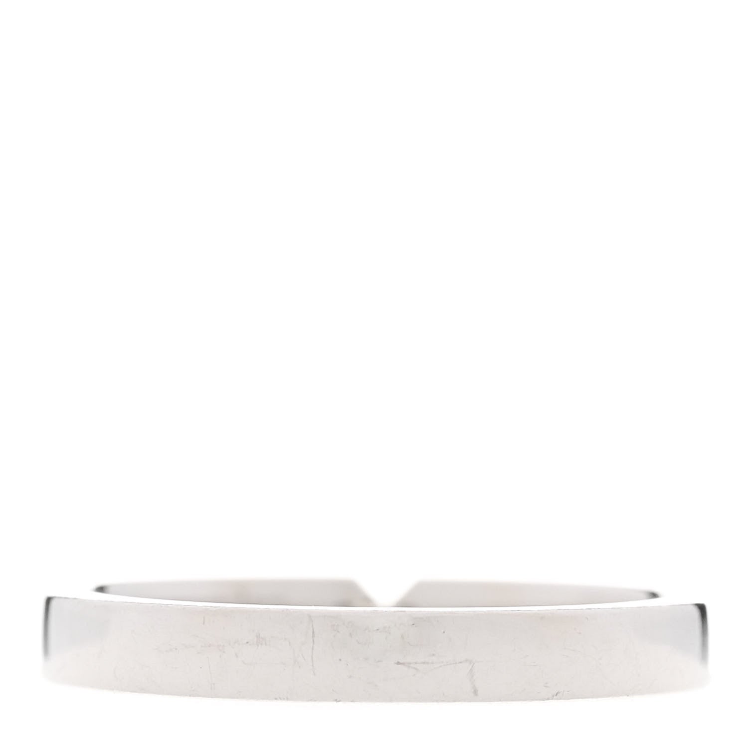 Hermes Platinum Diamond Ever Kelly Wedding Band Ring 51 5.75 3 of 6
