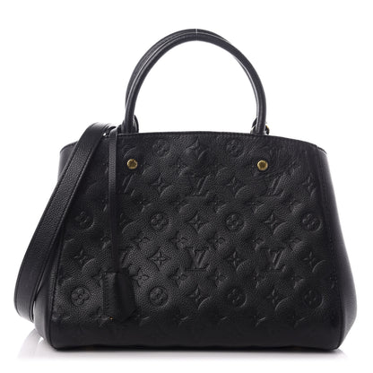 Louis Vuitton Empreinte Montaigne MM Black 1 of 7