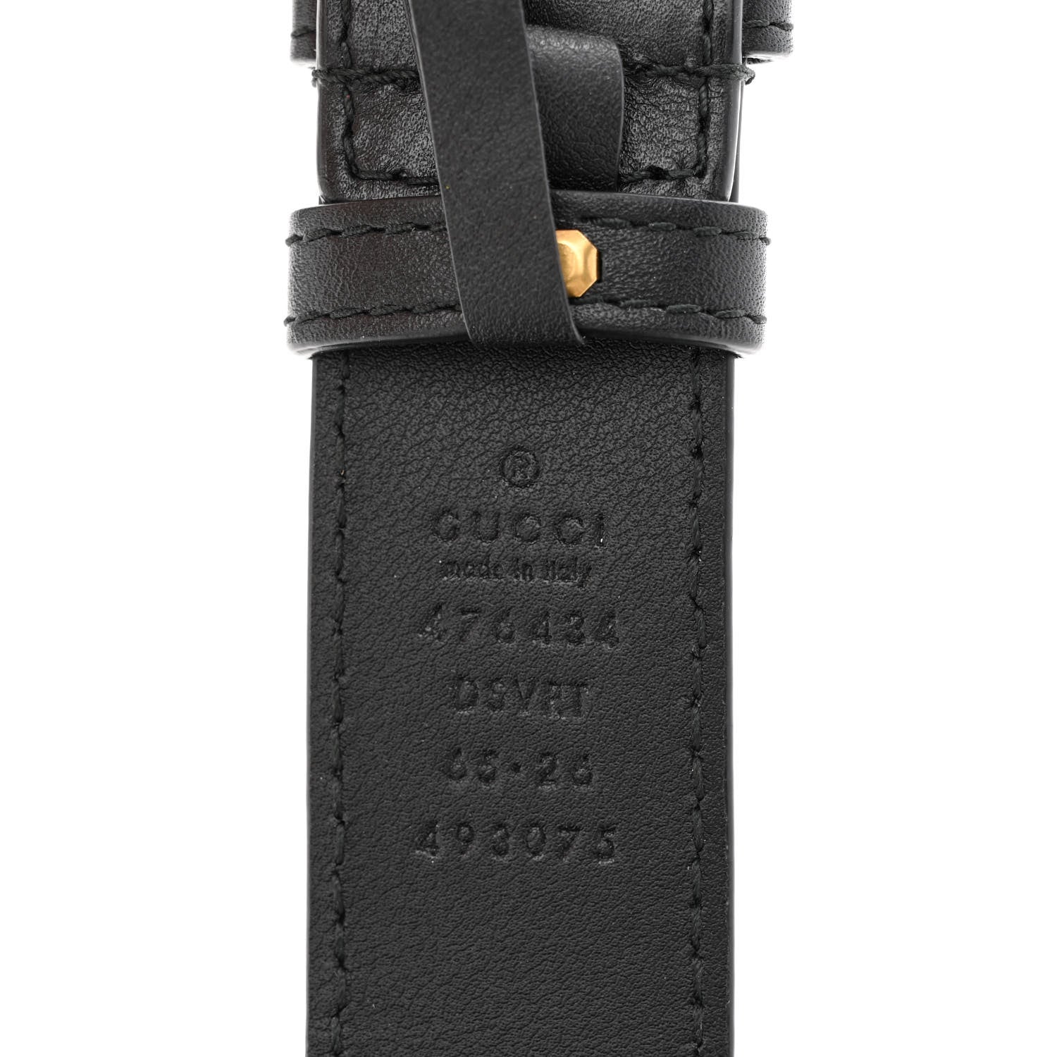 Gucci Calfskin Matelasse GG Marmont Belt Bag 65 26 Black 11 of 11