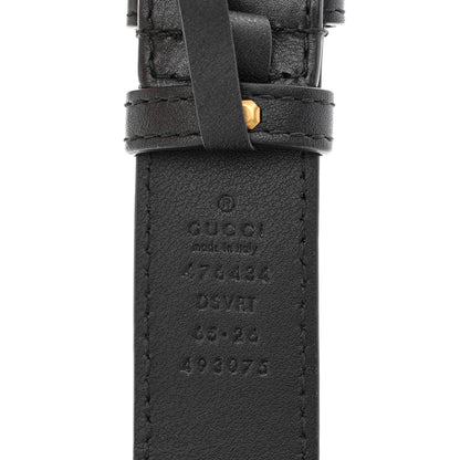 Gucci Calfskin Matelasse GG Marmont Belt Bag 65 26 Black 11 of 11
