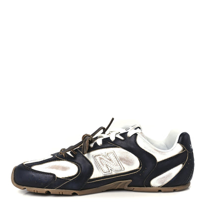 Miu Miu X NEW BALANCE Vitello Deco Bicolor 530 SL Sneakers 37.5 Black White 1 of 9