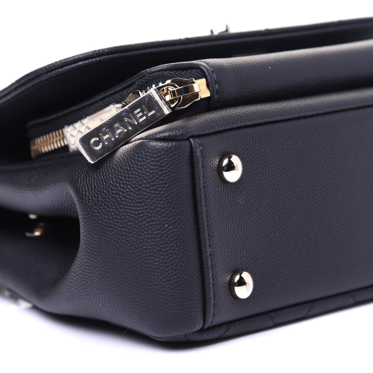Caviar Quilted Mini Business Affinity Flap Black
