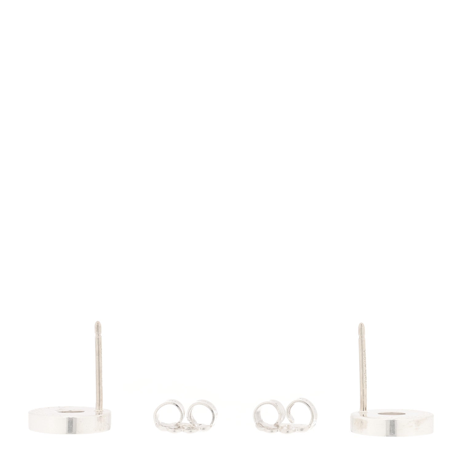 Tiffany Sterling Silver 1837 Circle Earrings 3 of 4