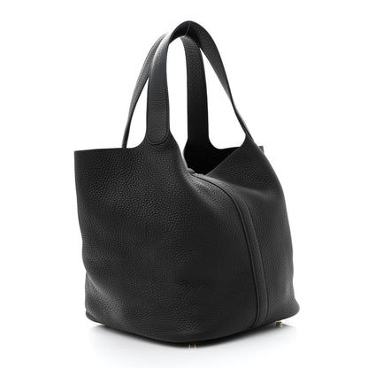 Hermes Taurillon Clemence Picotin Lock 26 GM Black 3 of 14