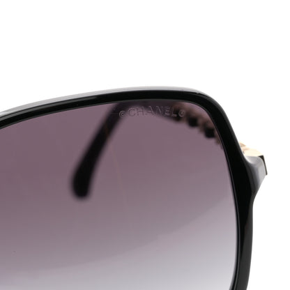 Chanel Lambskin Square Chain Sunglasses 5210-Q-A Black 7 of 8