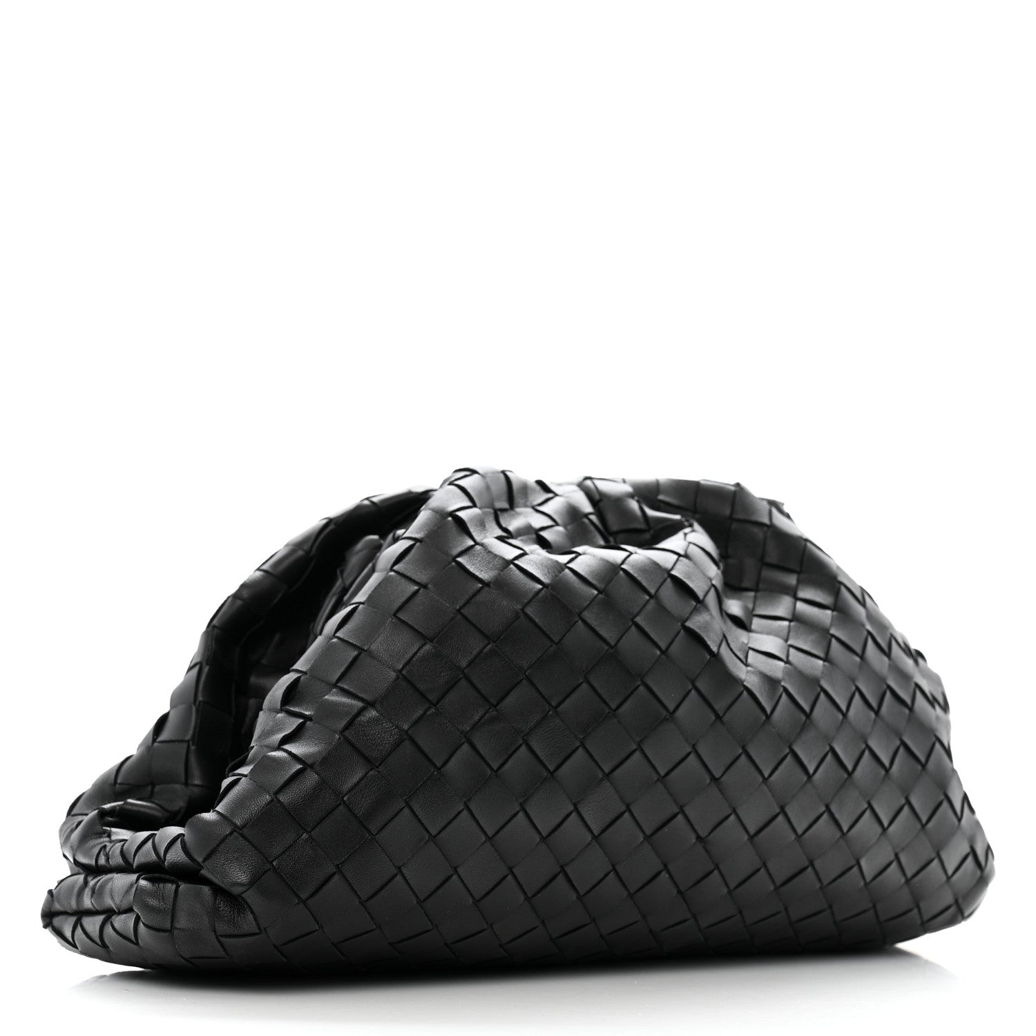 Bottega Veneta Nappa Maxi Intreccio The Pouch Oversized Clutch Black 3 of 11