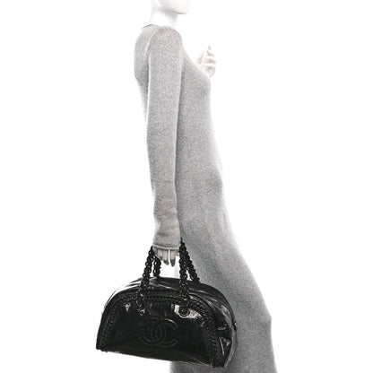 Chanel Patent Large Luxe Ligne Bowler Black 2 of 10