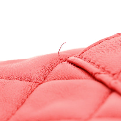 Chanel Lambskin Quilted Large Now and Forever Flap Red 14 of 14